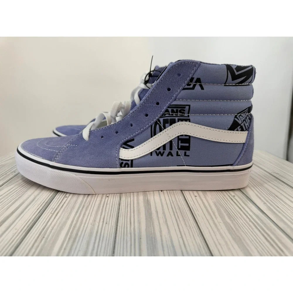 Vans Sk8 Hi Logo Mix‎ Lavender Lustr High Top Classic Skate Shoes Men 11